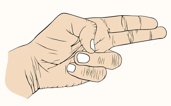 Συμβολική χέρι — Διανυσματικό Αρχείο