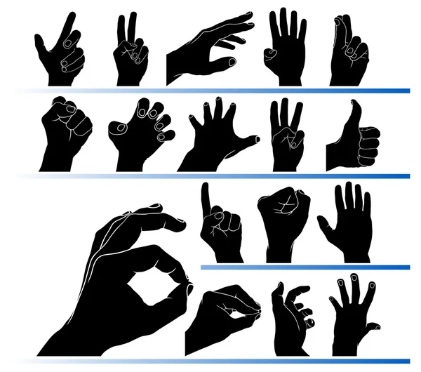 Jeu de mains — Image vectorielle