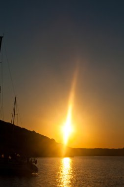 sıcak sunrise - giannutri Adası, İtalya
