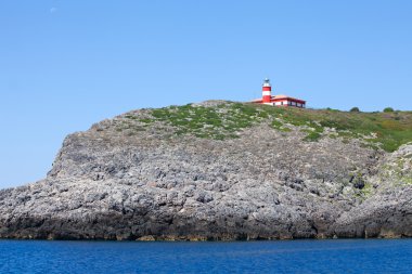 Cape With Lighthouse - Giannutri Island clipart