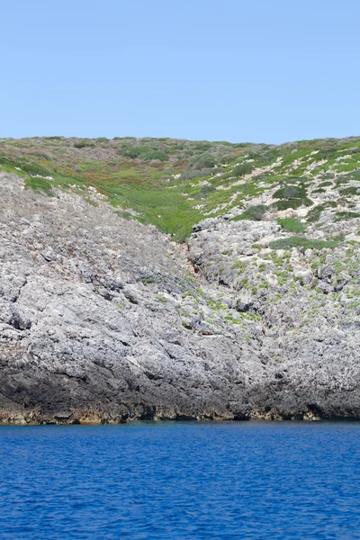 Küste des Golfs von Spalmatoi - Insel Giannutri — Stockfoto