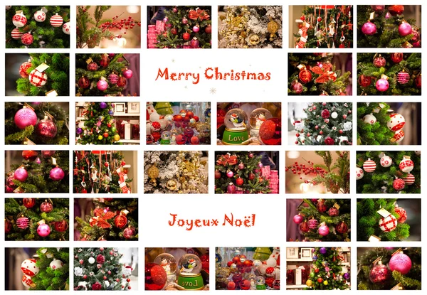 Buon Natale collage — Foto Stock