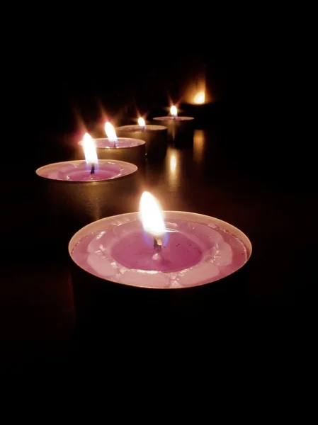 Candles path — Stock Photo, Image