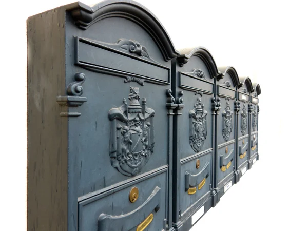 stock image Ornate Mailboxes With Armorials