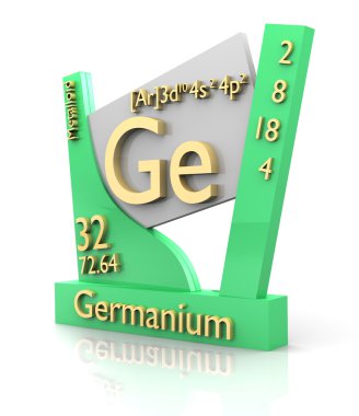 Germanium form Periodic Table of Elements - V2 clipart