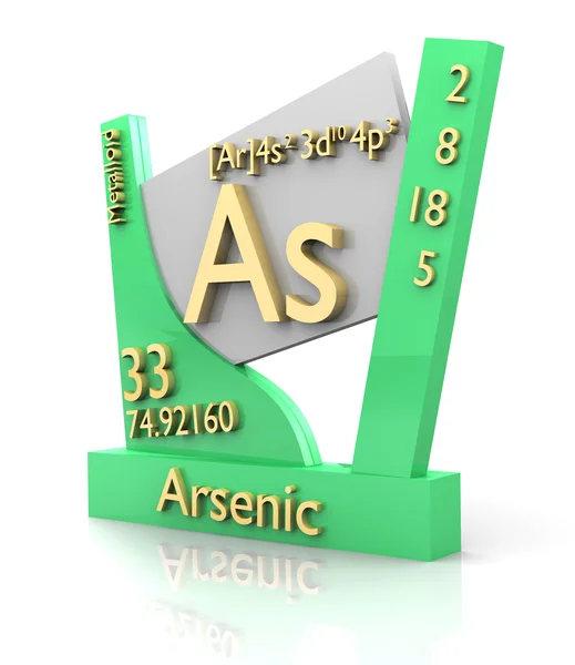 Arsen bilden Periodensystem der Elemente - v2 — Stockfoto
