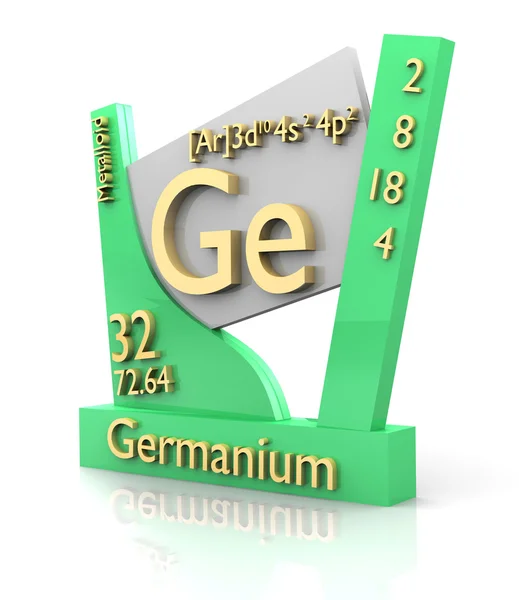 Germanium form periodiska element - v2 — Stockfoto