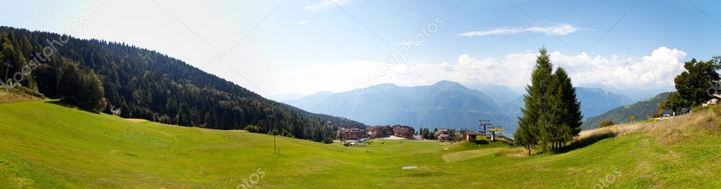 Panorama of Montecampione, Valcamonica, Lumbardy, Italy