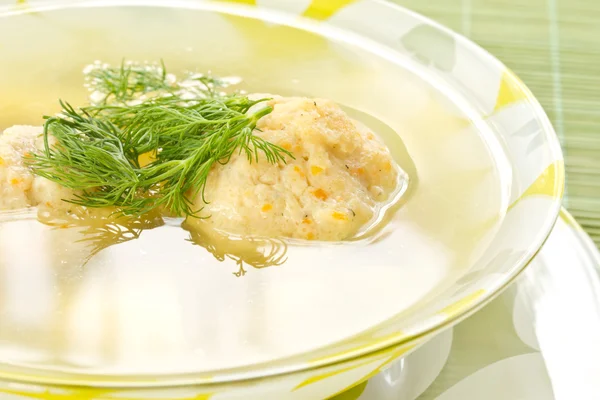Sopa de pescado con albóndigas — Foto de Stock
