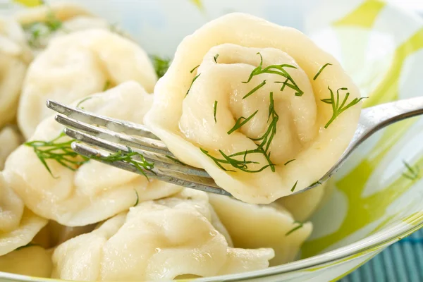 Boiled dumplings — Stock Photo, Image