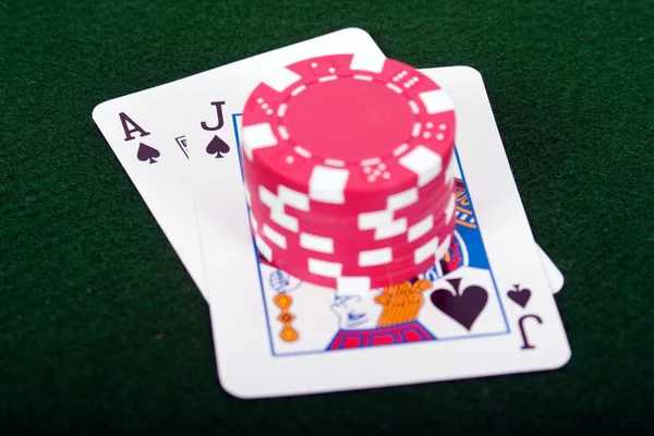 Blackjack Winner — Stock Photo, Image