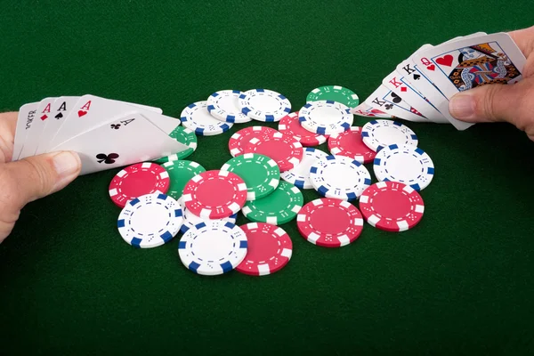 Jogar poker — Fotografia de Stock