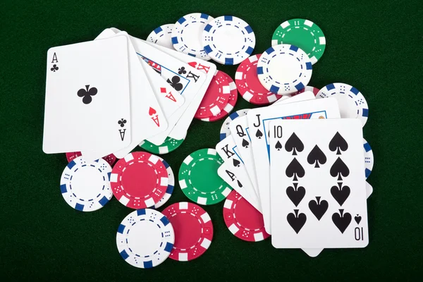 Jugar al poker — Foto de Stock