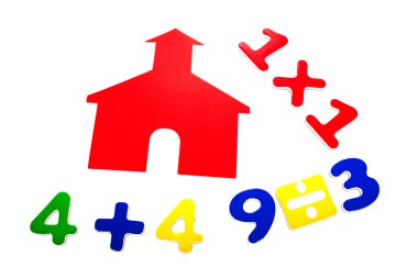 School Days With Math clipart