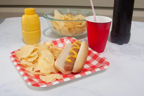 Hotdog de verão — Fotografia de Stock