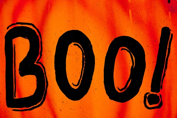 Halloween Boo tegn - Stock-foto