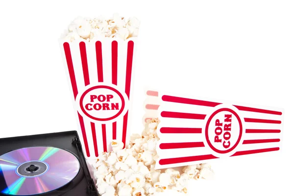 Popcorn und ein Film — Stockfoto