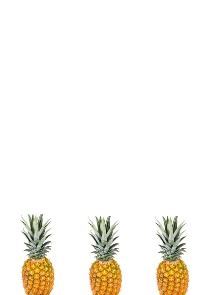 Drie ananas — Stockfoto