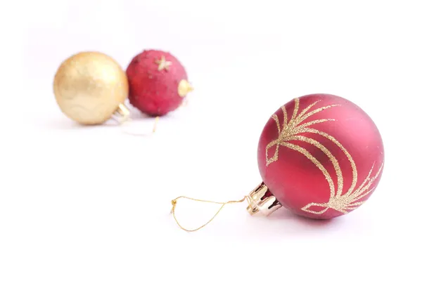 stock image Three christmas balls