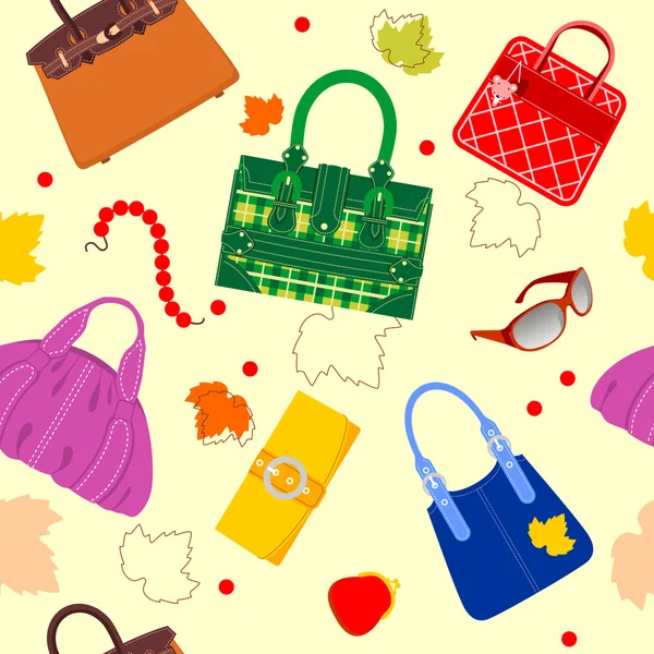 Glamour Bag Pattern — Stock Vector
