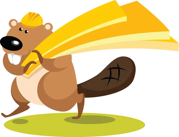 Beaver timmerman — Stockvector