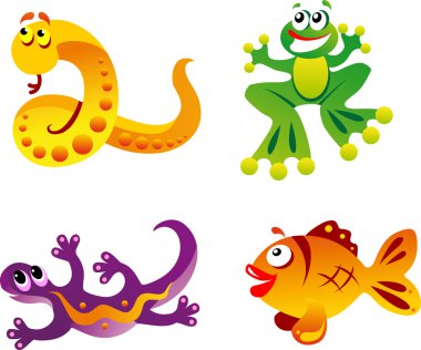 Fun collection of animals clipart