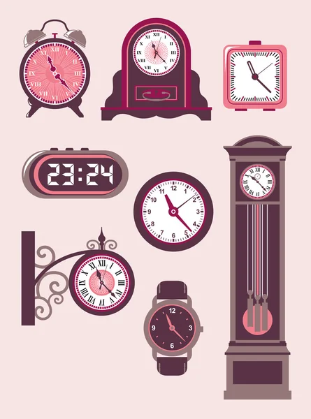 Horloge ensemble — Image vectorielle