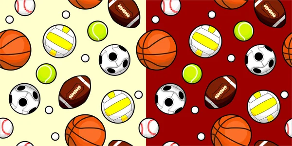 Sport Ball Seamless — Stock Vector