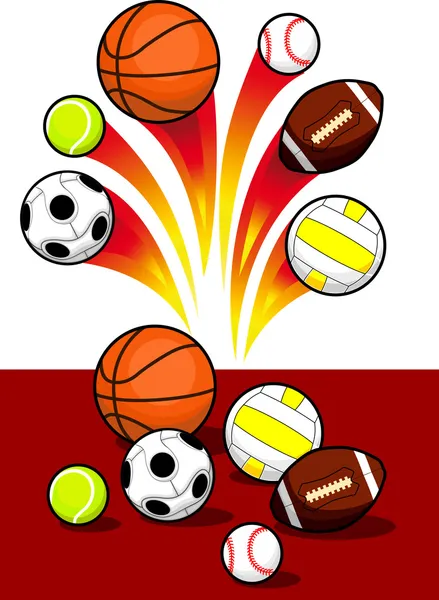 Sport ballen — Stockvector