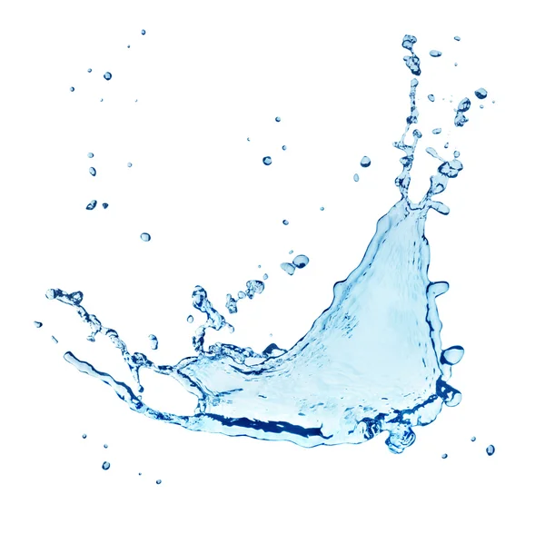 Kék vízcsobbanás — Stock Fotó
