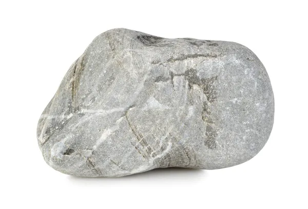 Pedra redonda isolada — Fotografia de Stock