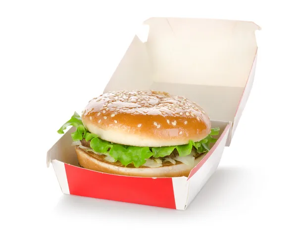 stock image Hamburger in package