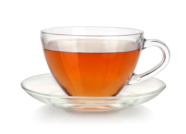 Glass cup of tea — Stock Photo, Image