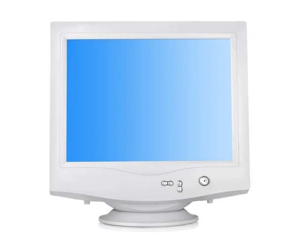 CRT monitor na białym tle — Zdjęcie stockowe