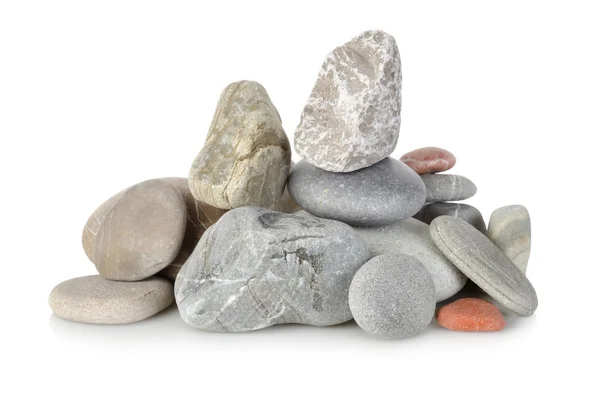 Högen en stenar isolerade — Stockfoto