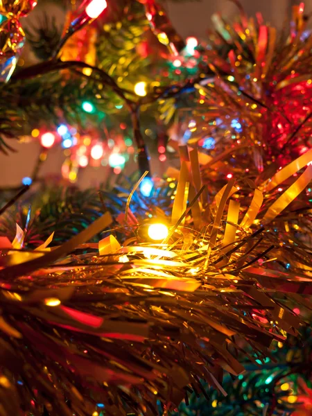 Árvore de Natal luzes — Fotografia de Stock