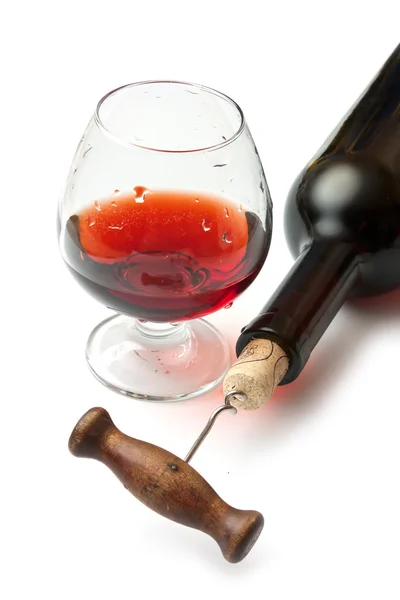 Egy üveg bor. — Stock Fotó