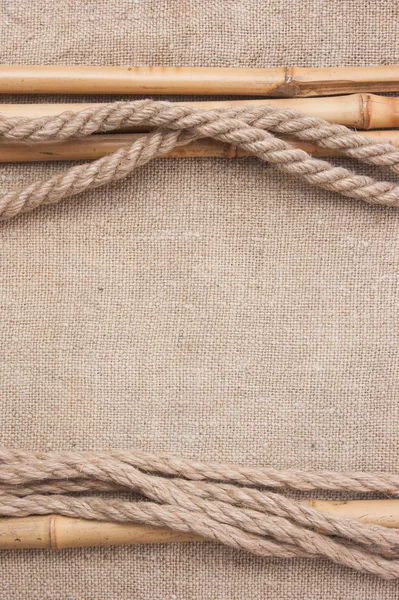 Quadro feito de corda — Fotografia de Stock
