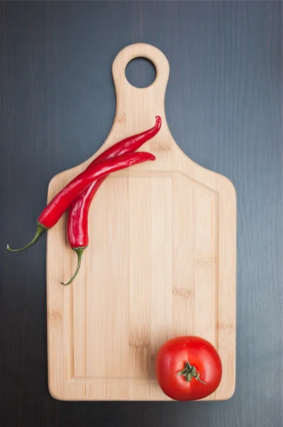 Ortaggi e utensili da cucina — Foto Stock