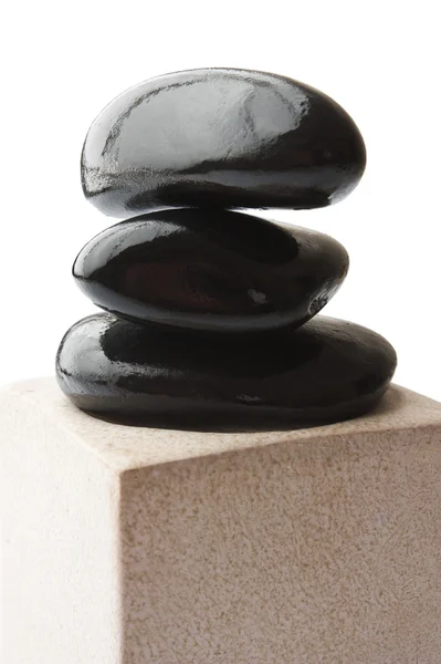 stock image Spa with black stones