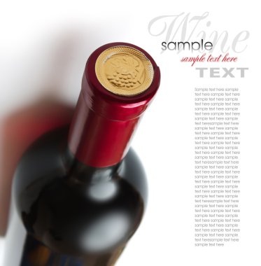 Bottle of wine clipart