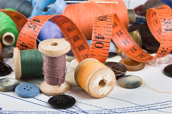 Sewing supplies Stock Photo