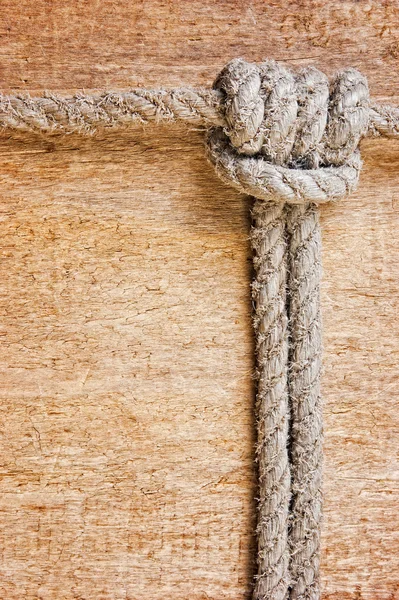 Marco hecho de cuerda vieja — Foto de Stock