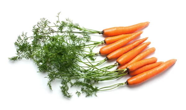 Carrots with green tops — Stock Photo, Image