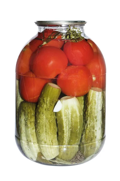 Geconserveerde groenten — Stockfoto
