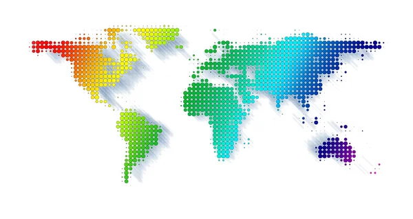 세계 지도 삽화 — 스톡 사진