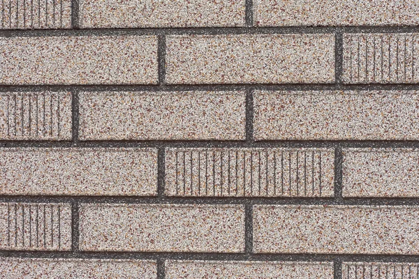 Fake grey brick wall siding — Stock Photo, Image
