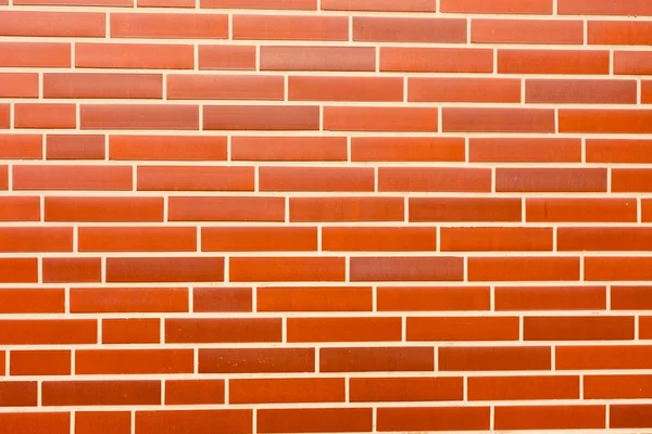Fake red brick wall siding — Stock Photo, Image