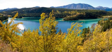 Emerald Lake at Carcross, Yukon Territory, Canada clipart