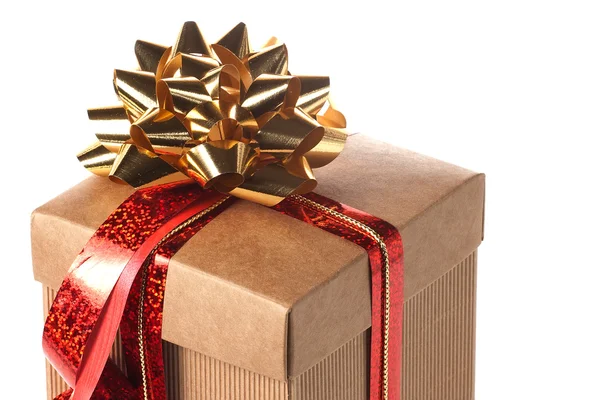 Cardboard present box — Stock Photo, Image